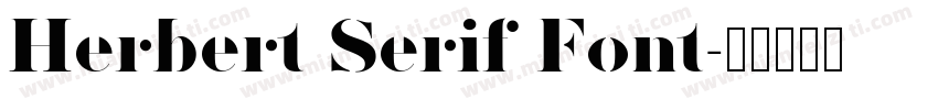 Herbert Serif Font字体转换
